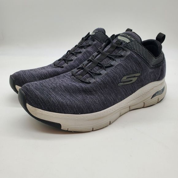 Skechers Arch Fit Waveport Mens Size 10 Gray Shoes Sneakers Slip On Athletic - Picture 1 of 5